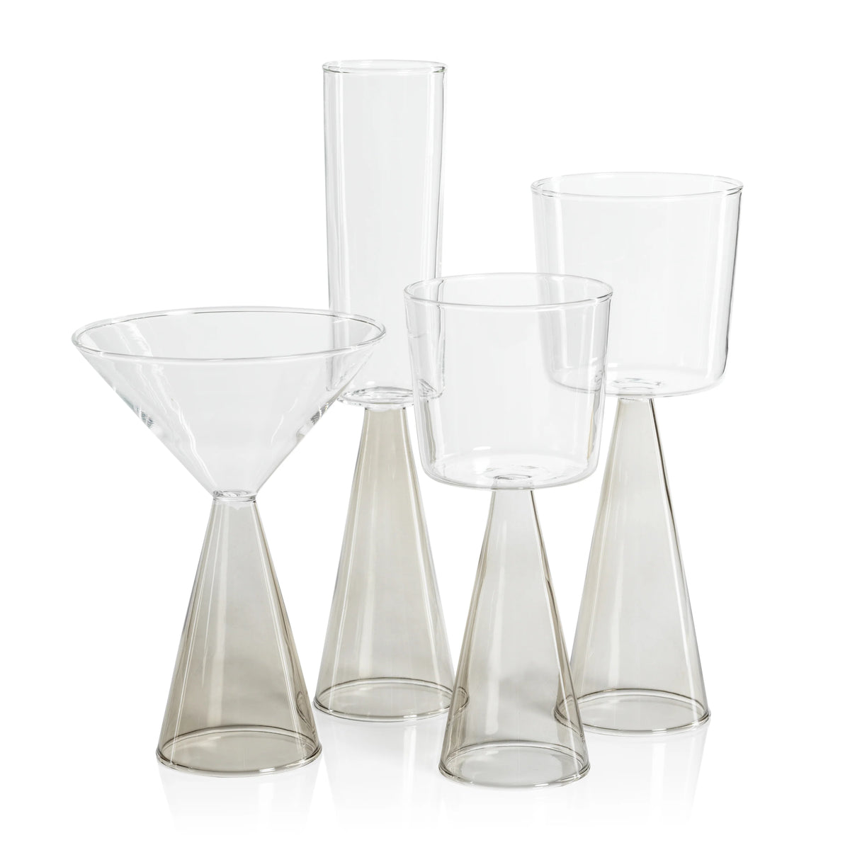Veneto Glassware - Smoke - White Wine Glass- Set of 4