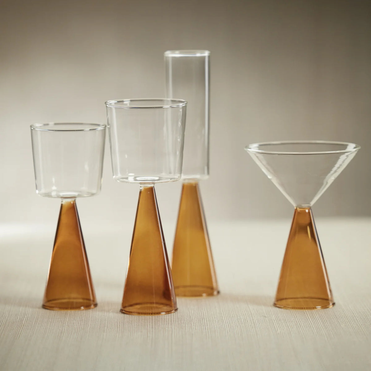 Veneto Glassware - Amber - White Wine Glass– Set of 4