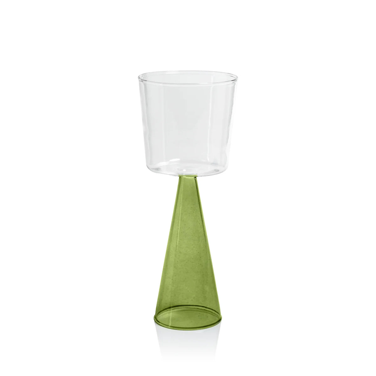 Veneto Glassware - Green - Red Wine Glass - Set of 4