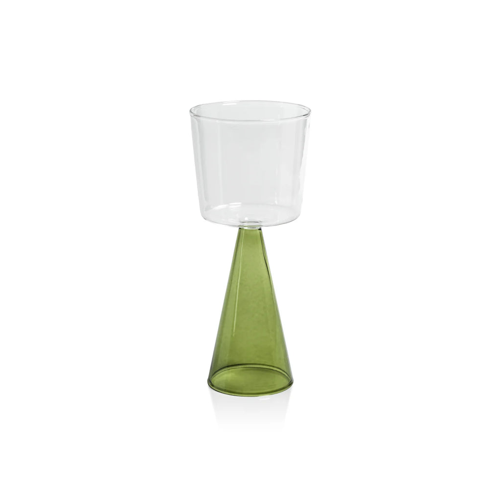 Veneto Glassware - Green - White Wine Glass - Set of 4