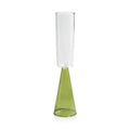 Veneto Glassware - Green - Champagne Flute - Set of 4