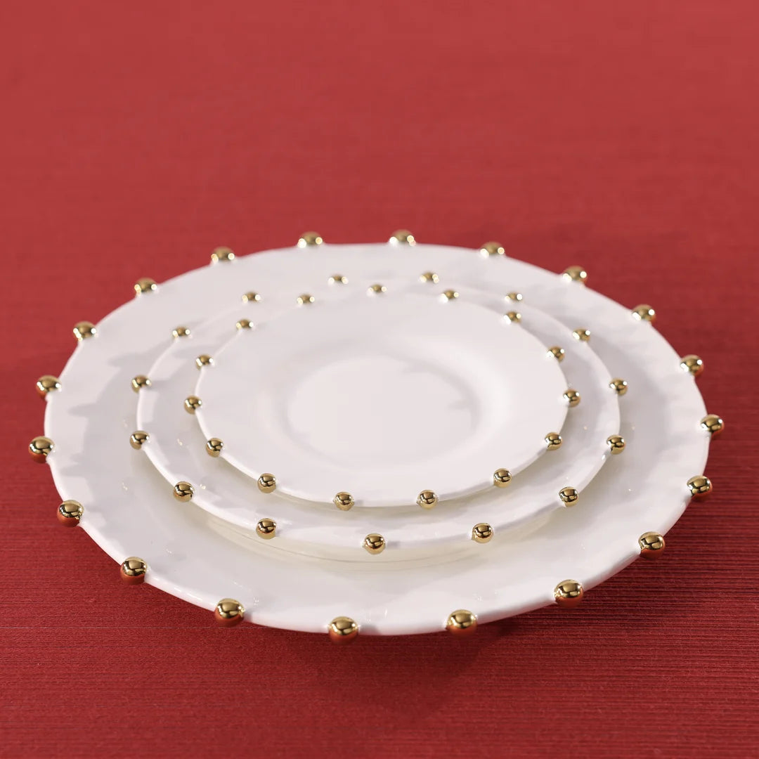 Celestial Gold Porcelain Plate - 9.5 in, Set of 4