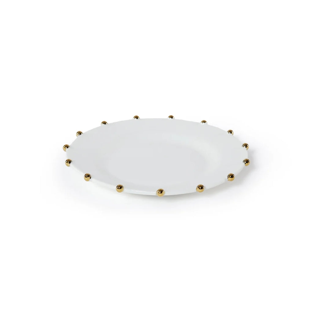 Celestial Gold Porcelain Plate - 9.5 in, Set of 4