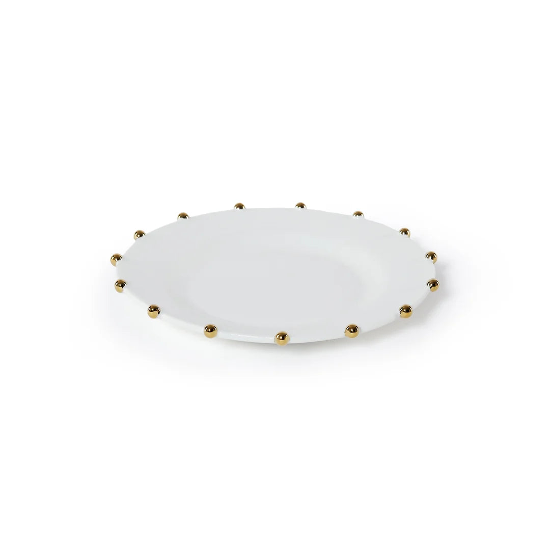 Celestial Gold Porcelain Plate - 9.5 in, Set of 4