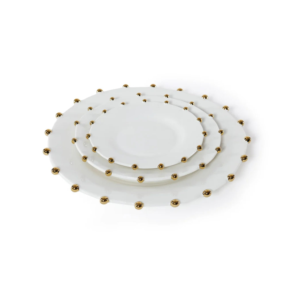Celestial Gold Porcelain Plate - 9.5 in, Set of 4