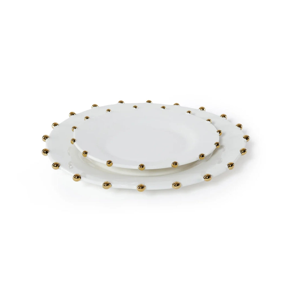 Celestial Gold Porcelain Plate - 9.5 in, Set of 4