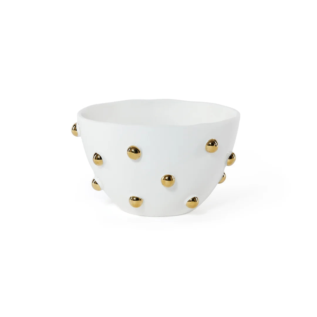Celestial Gold Porcelain Bowl - 6.5 in x 4 in