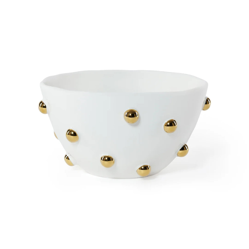 Celestial Gold Porcelain Bowl - 8.5 in x 4.75 in