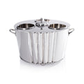 Alsace Brass Two-Bottle Wine Cooler - Polished Nickel