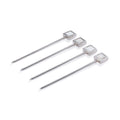 Spiga Set of 4 Cocktail Picks - Polished Nickel Alloy with Mother of Pearl Accent