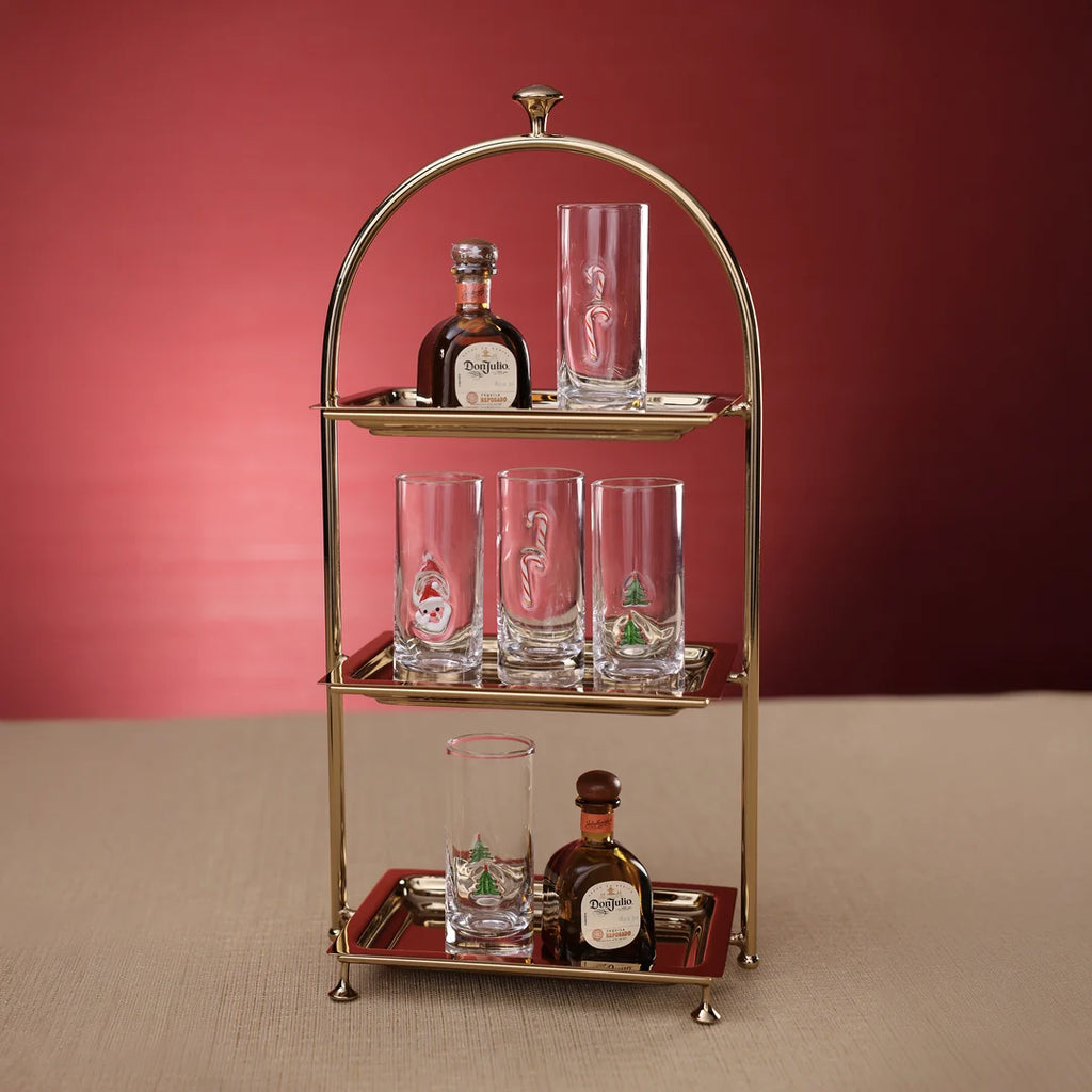 High Tea 3-Tier Stand - Polished Gold
