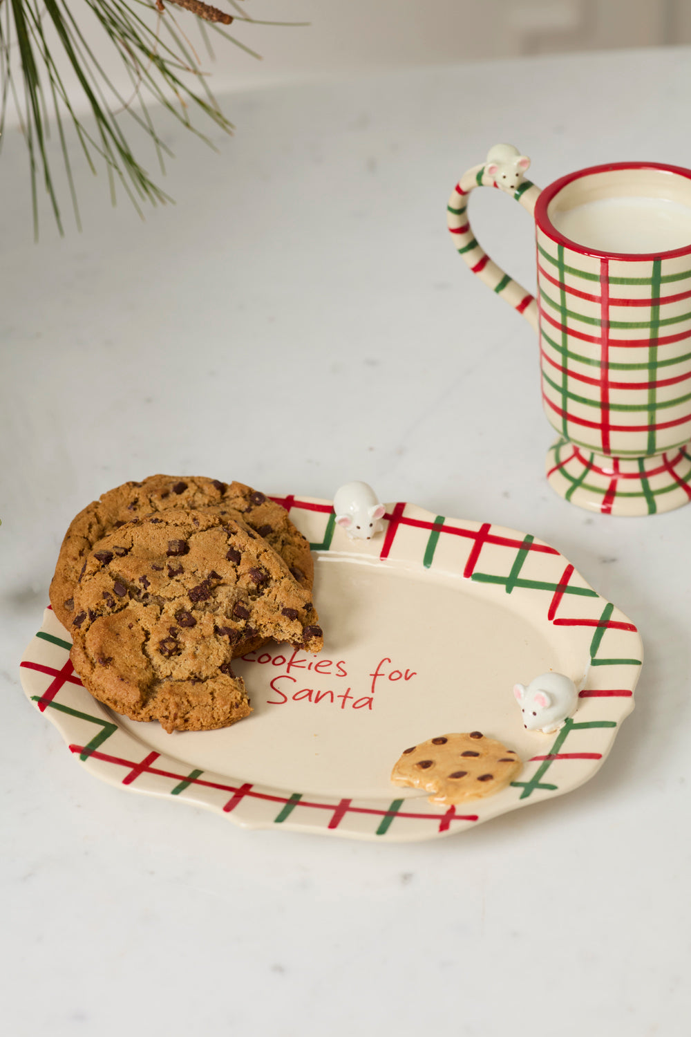Cookies for Santa Platter 10"x 8.25"x 1.5"