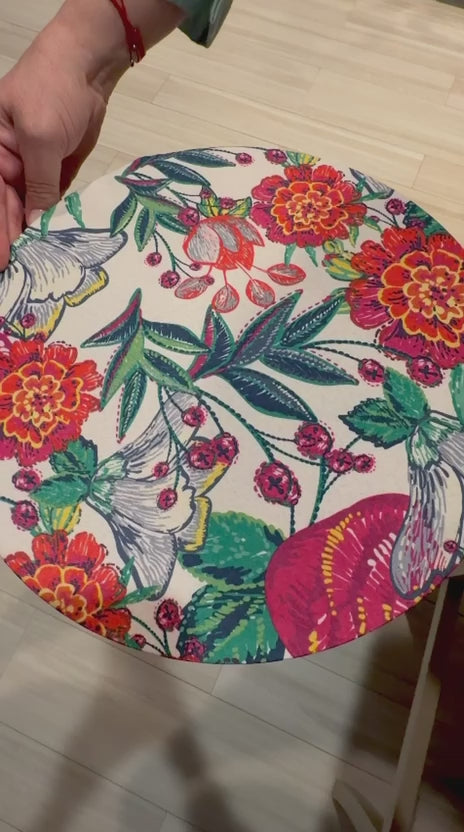 CORAL BLOSSOMS Placemats Set of 4