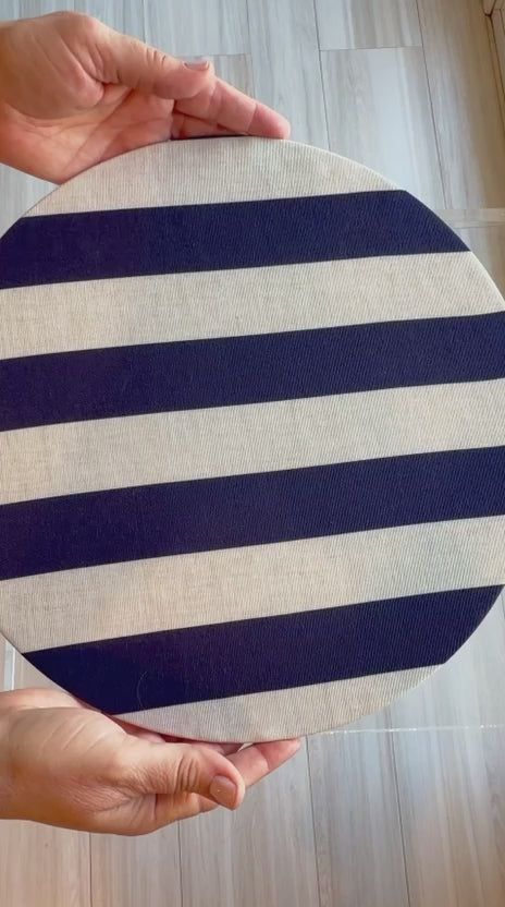 NAVY STRIPES Placemats Set 4