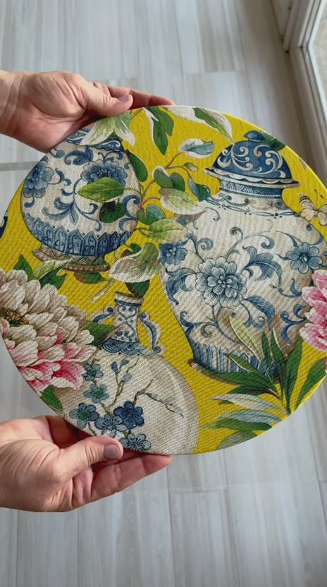 YELLOW CHINOISERIE Placemat Set of 4
