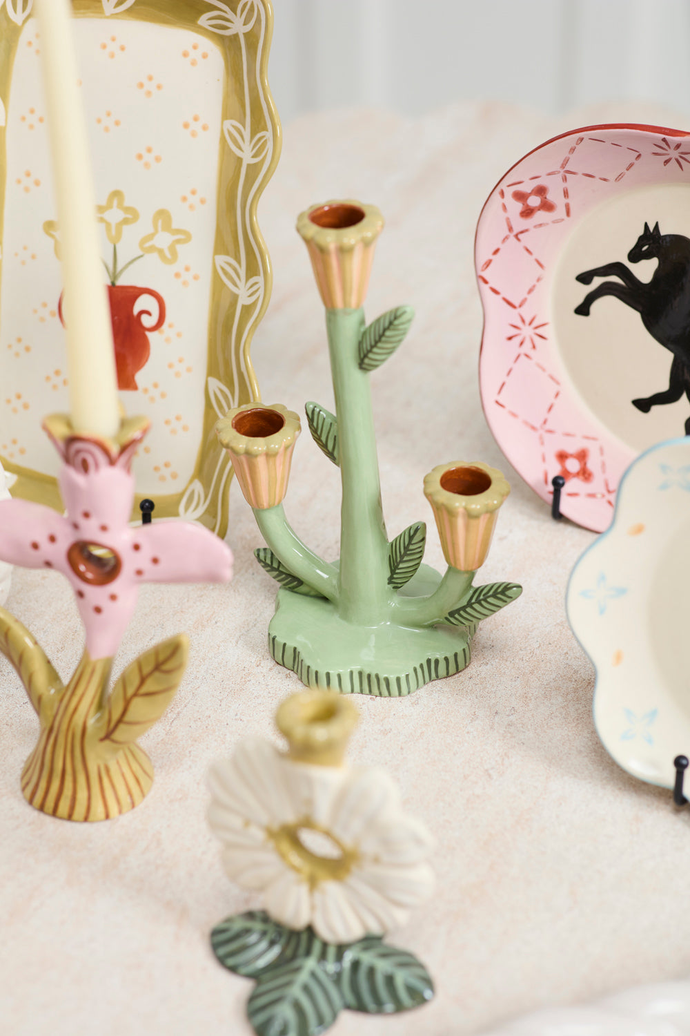 Soft Petal Candleholder 4.5" x 4.5" x 5.5"